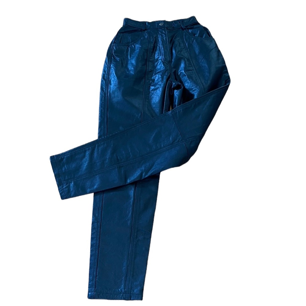 Black LEATHER Styles To Go Pants~sz 4